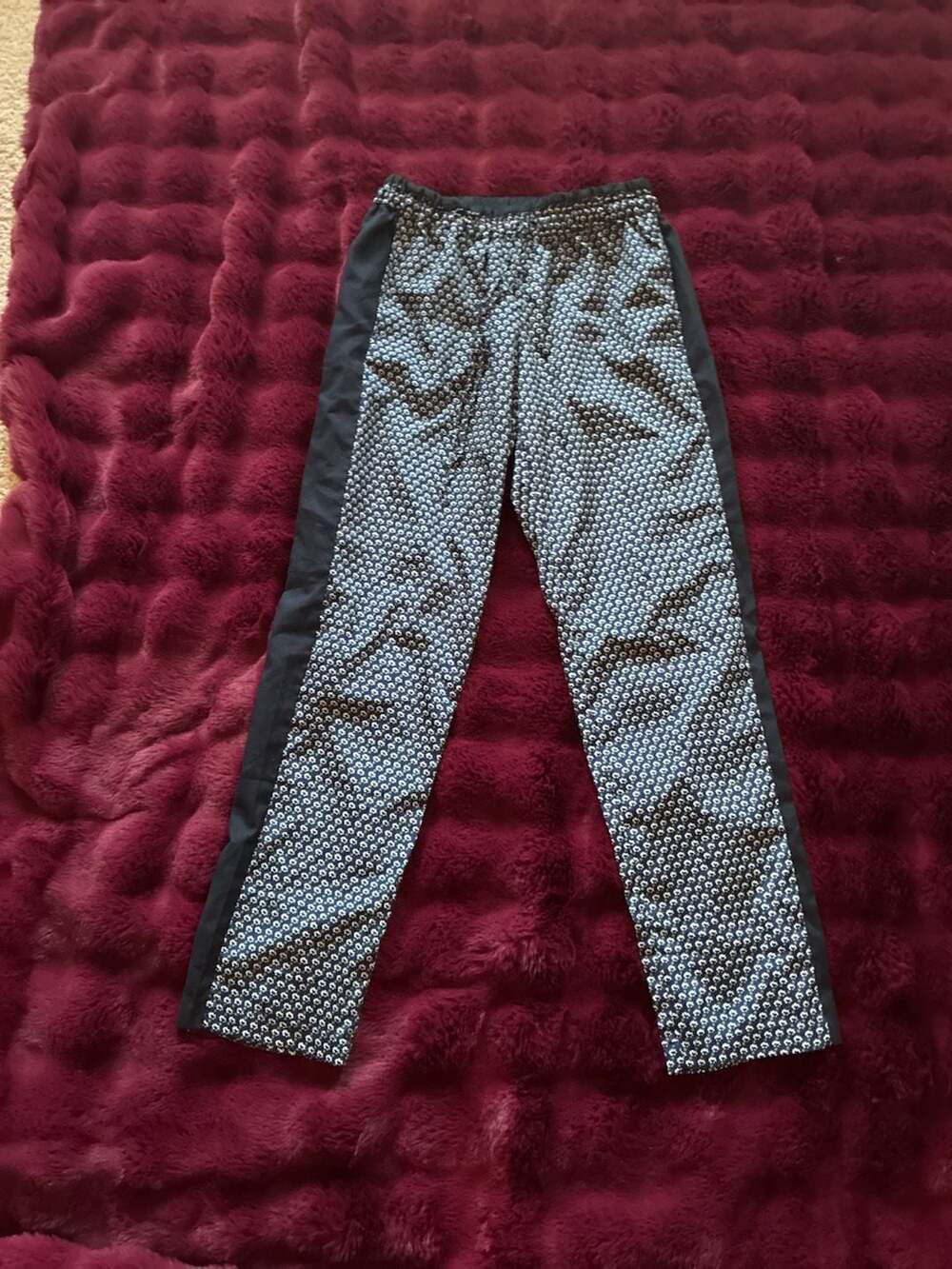 KUT from the Kloth Floral Print Elastic Waist Pants A683